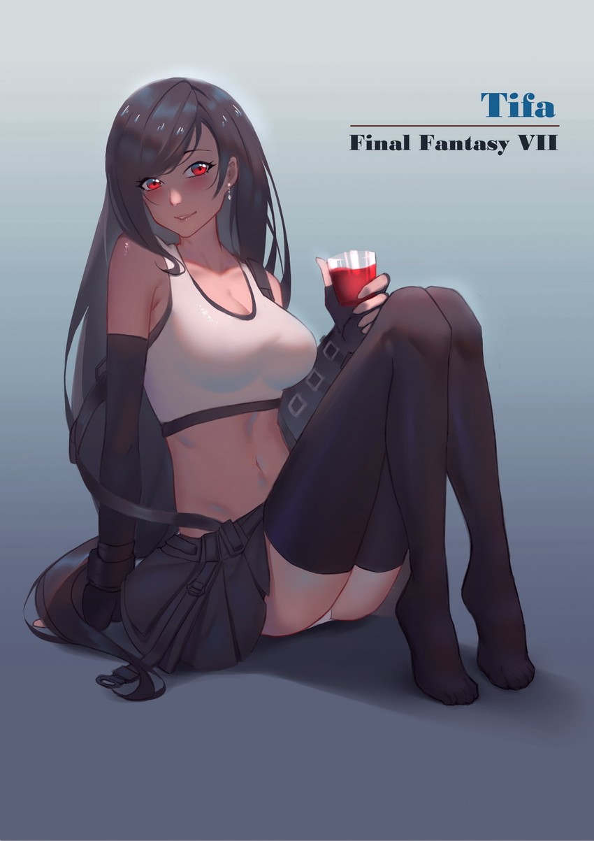 tifa lockhart (final fantasy and 2 more) drawn by jmao