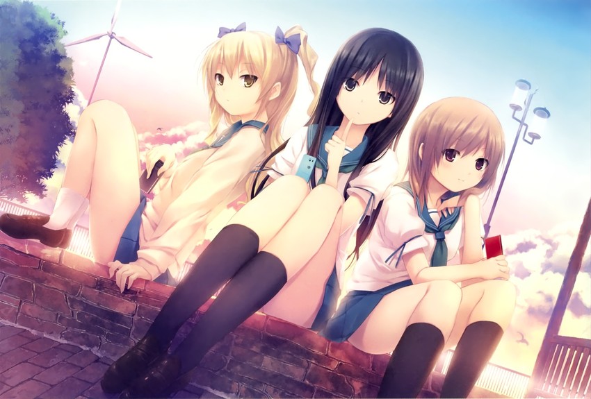 kunimura kotone, hoshimiya miyu, and nanjou rena (cure girl) drawn by coffee-kizoku