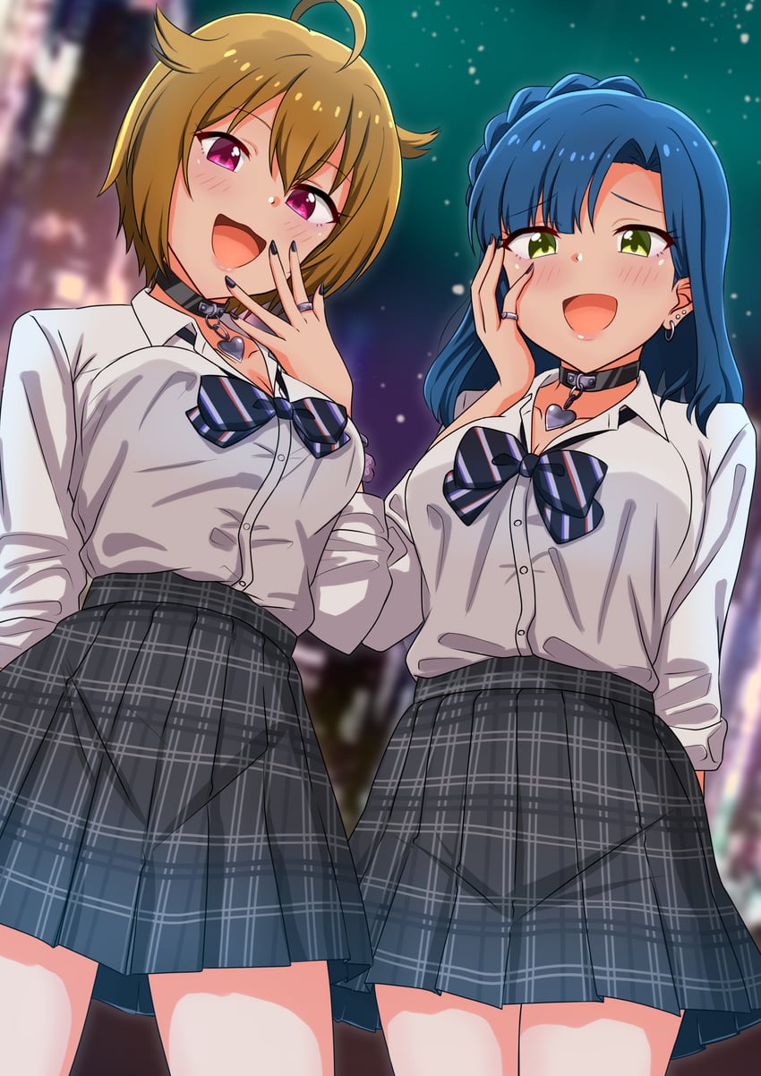 nanao yuriko and ibuki tsubasa (idolmaster and 2 more) drawn by mimiu_p