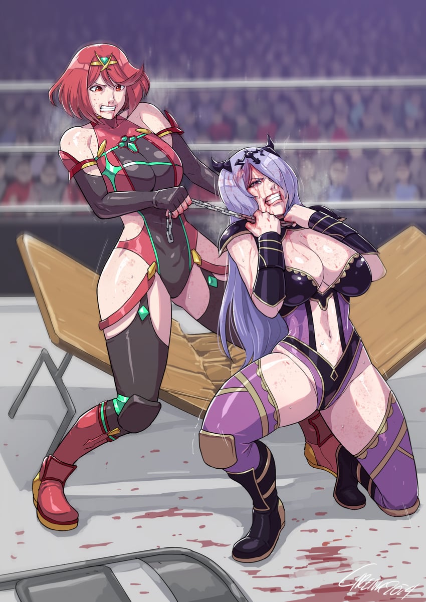 pyra and camilla (fire emblem and 3 more) drawn by cirenk