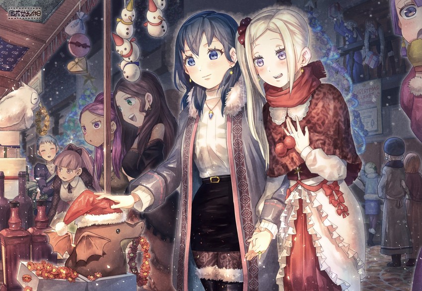 female byleth, edelgard von hresvelg, hilda valentine goneril, lysithea von ordelia, marianne von edmund, and 8 more (fire emblem and 2 more) drawn by korokoro_daigorou