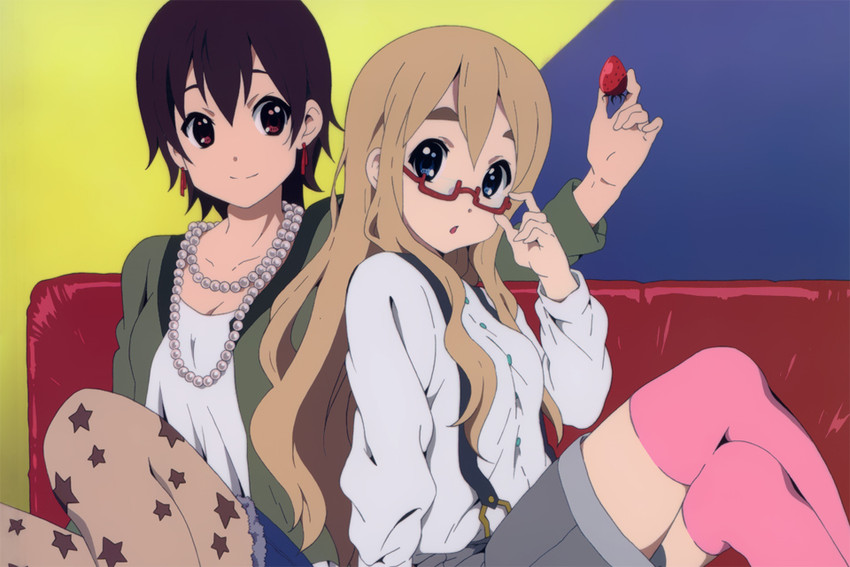 kotobuki tsumugi and manabe nodoka (k-on!) drawn by muta_ryouhei