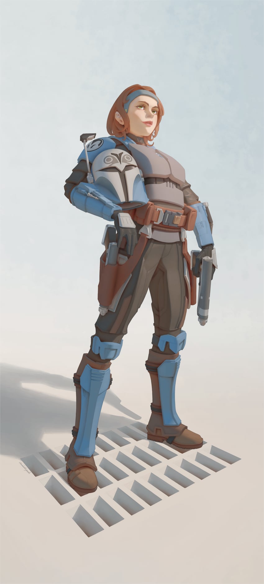 bo-katan kryze (star wars and 1 more) drawn by usb_(user_dwtg3822)