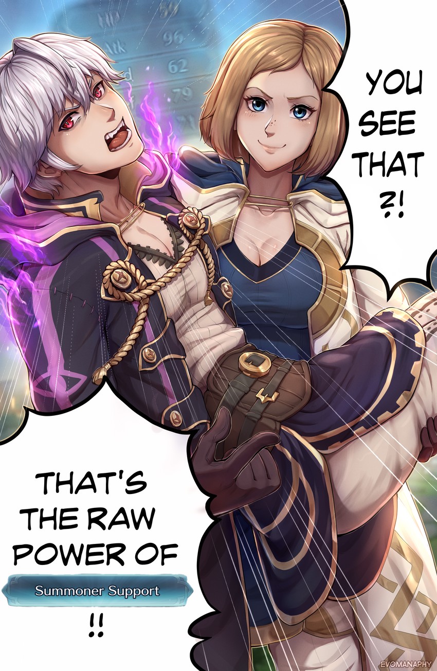 male robin, kiran, and female kiran (fire emblem and 2 more) drawn by evomanaphy