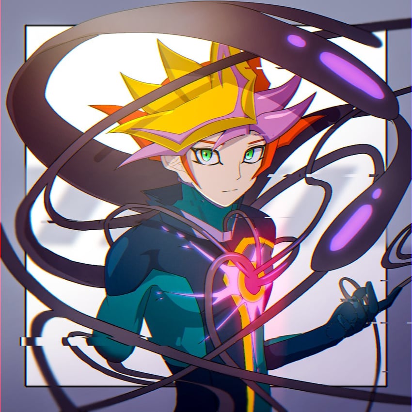 fujiki yusaku and playmaker (yu-gi-oh! and 1 more) drawn by atltax_00
