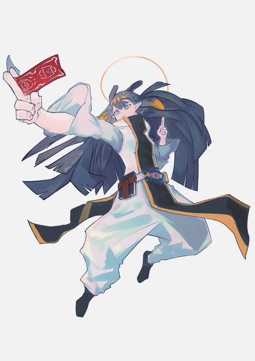 ninomae ina'nis and ao-chan (hololive and 1 more) drawn by harutimu