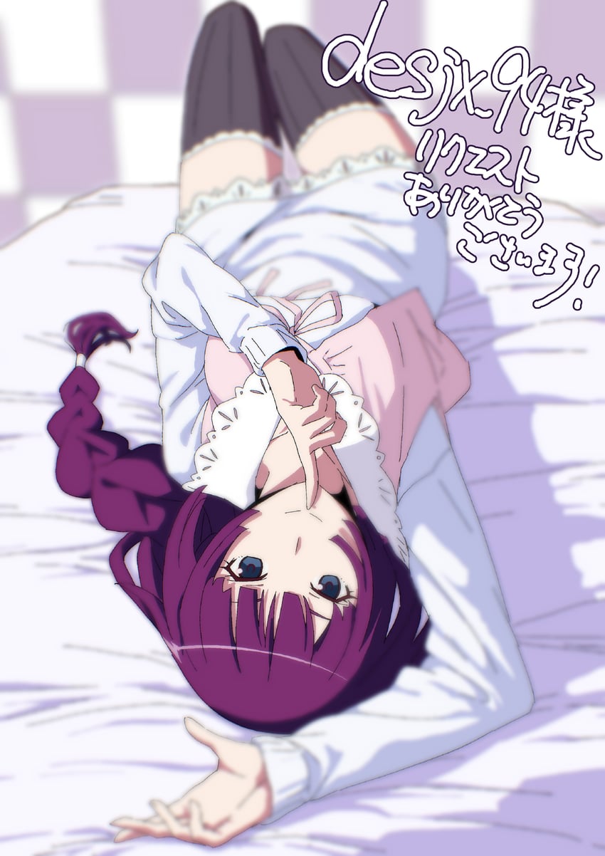 senjougahara hitagi (monogatari and 1 more) drawn by hide12862152