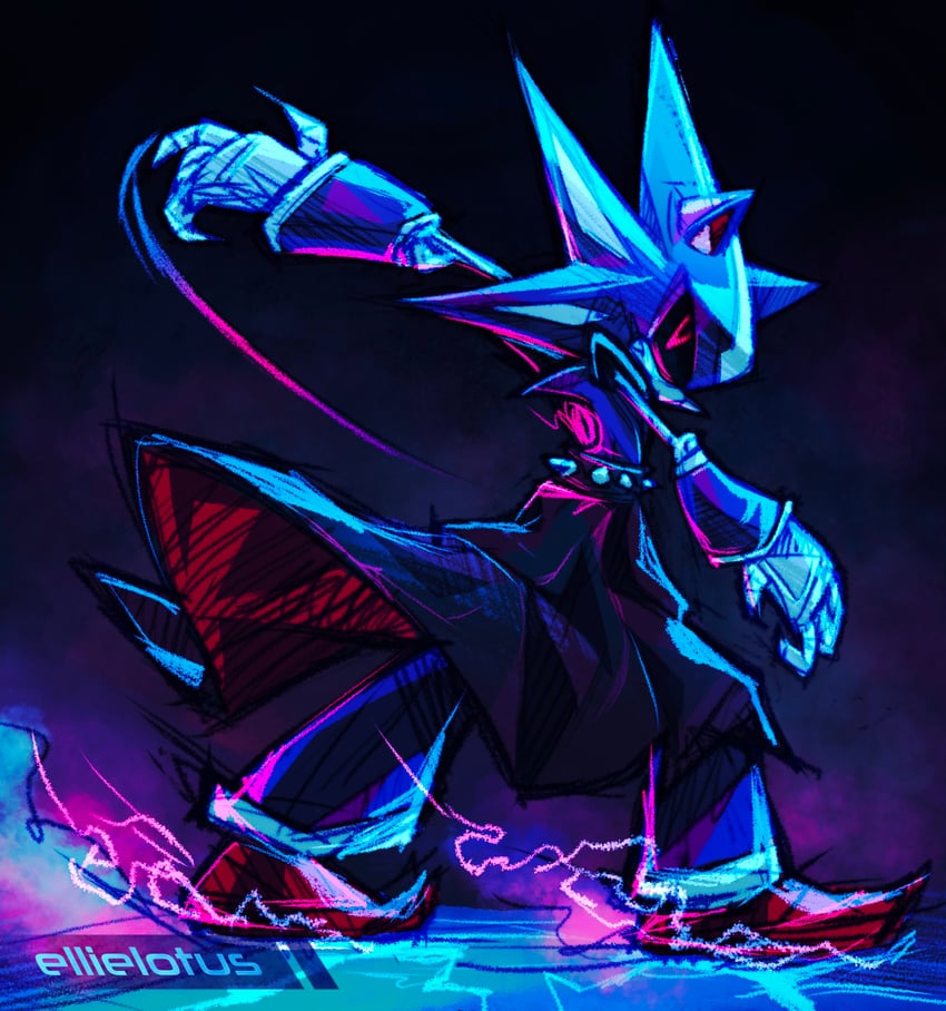metal sonic and neo metal sonic (sonic and 1 more) drawn by ellie_lotus