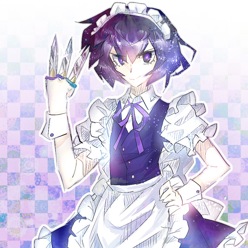 izayoi sakuya and shitodo kuroji (touhou and 1 more) drawn by unibazooka