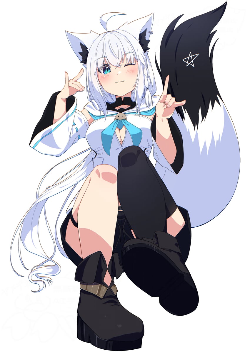 shirakami fubuki (hololive) drawn by namikawa_kuroha