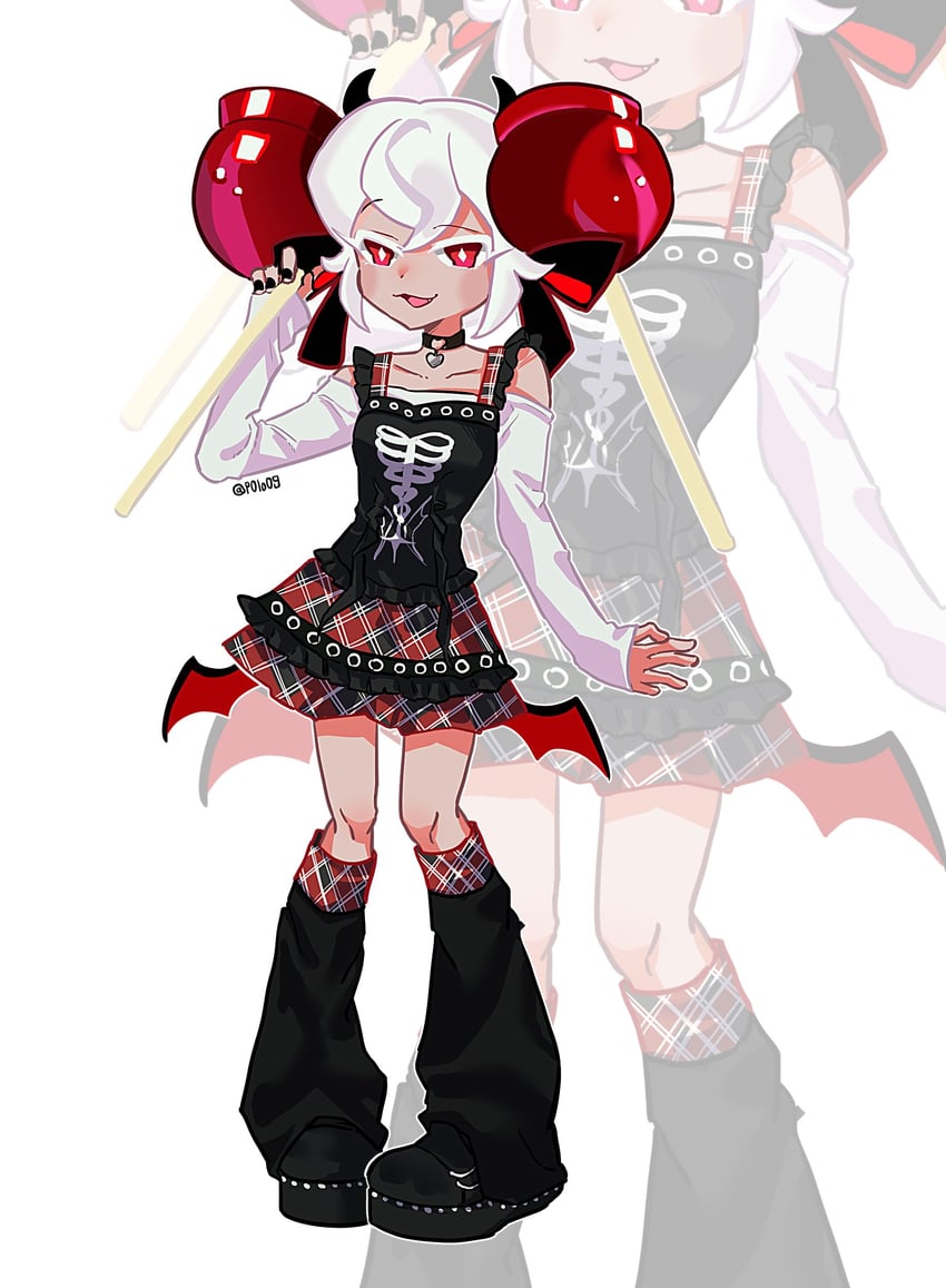 candy apple cookie (cookie run and 1 more) drawn by michelin_(p0lo09)