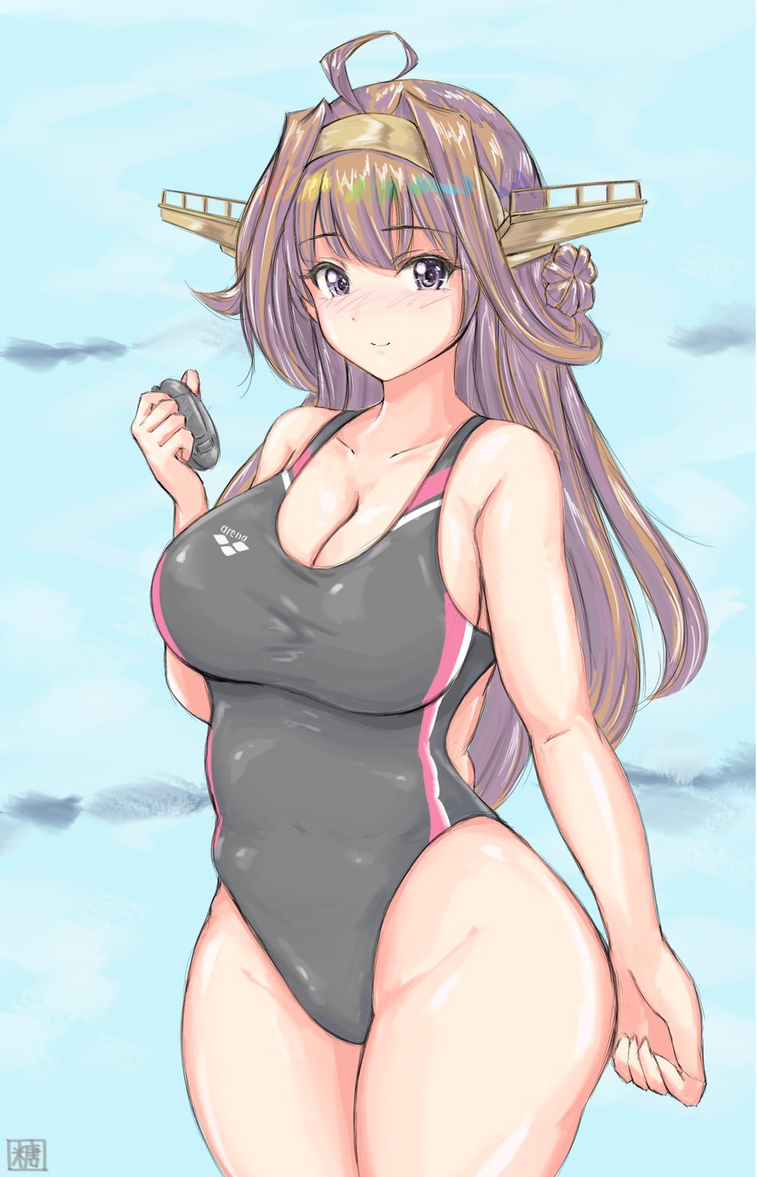 kongou and kongou kai ni (kantai collection) drawn by tong_shui