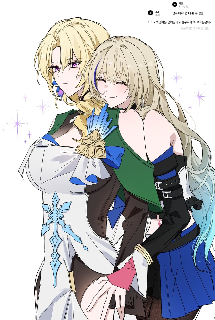 serval landau and cocolia rand (honkai and 1 more) drawn by owo_spinach