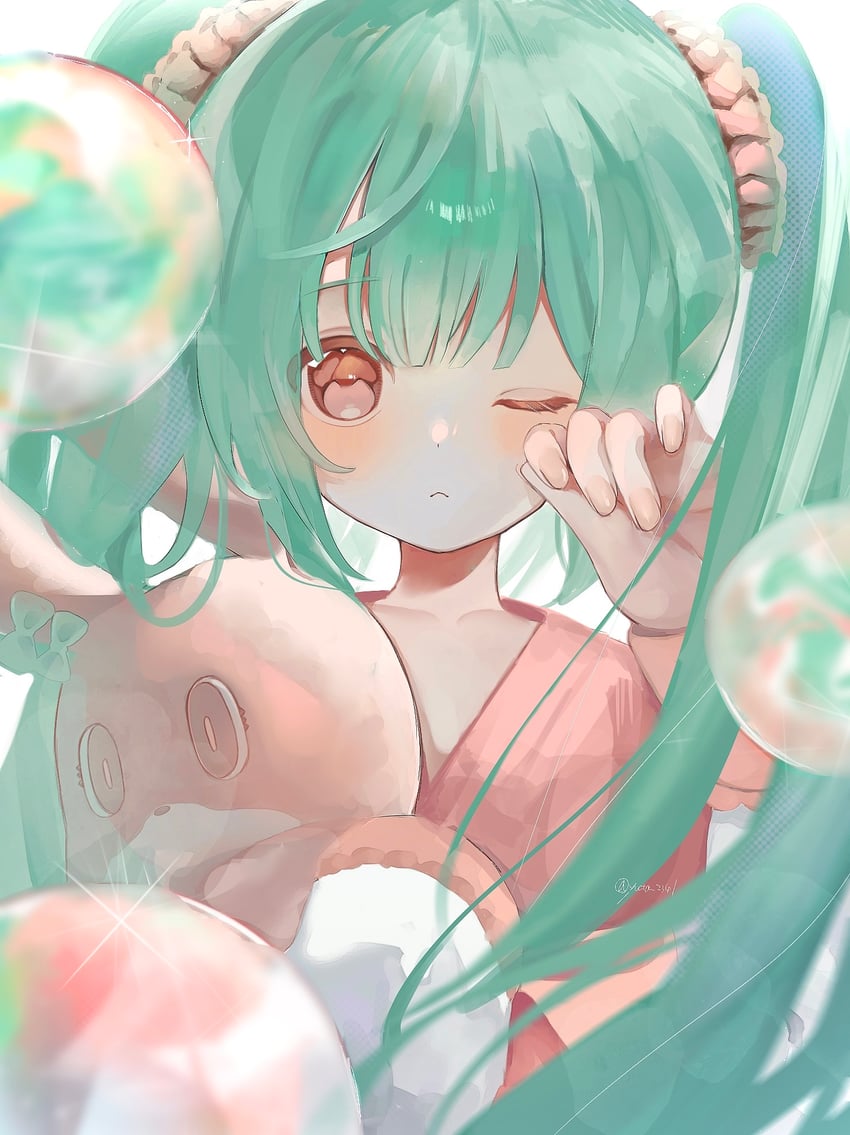 hatsune miku (vocaloid and 1 more) drawn by yuta_2341