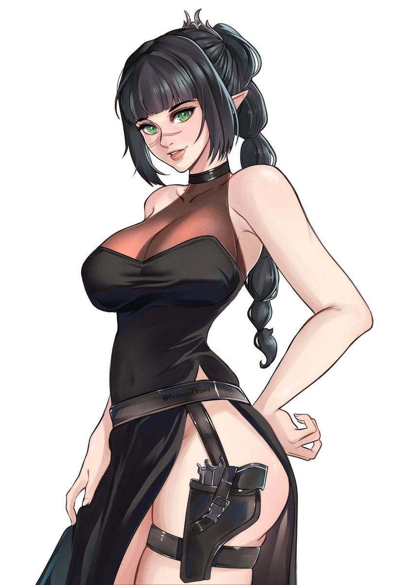 shadowheart (dungeons & dragons and 2 more) drawn by beneceadraws
