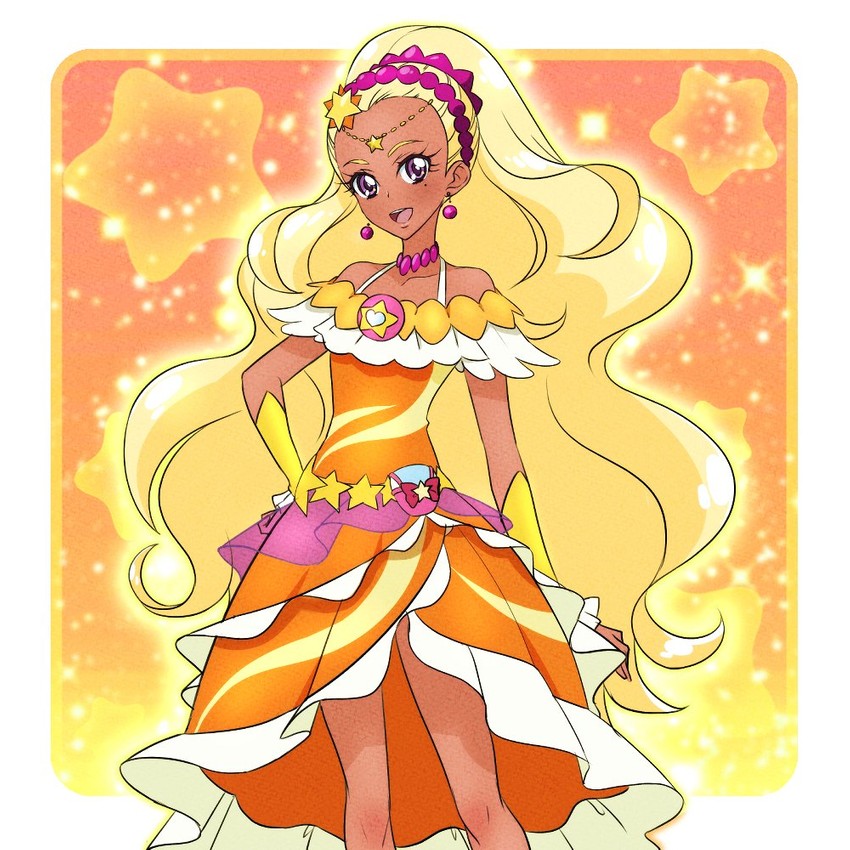 amamiya elena and cure soleil (precure and 1 more) drawn by venuscho