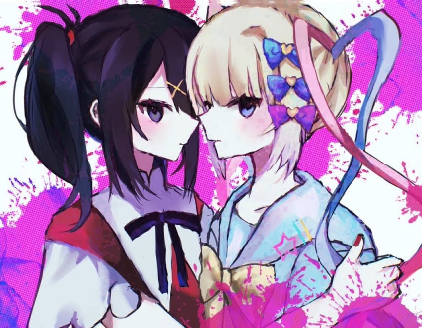 chouzetsusaikawa tenshi-chan and ame-chan (needy girl overdose) drawn by 4_(nn_1_zo)
