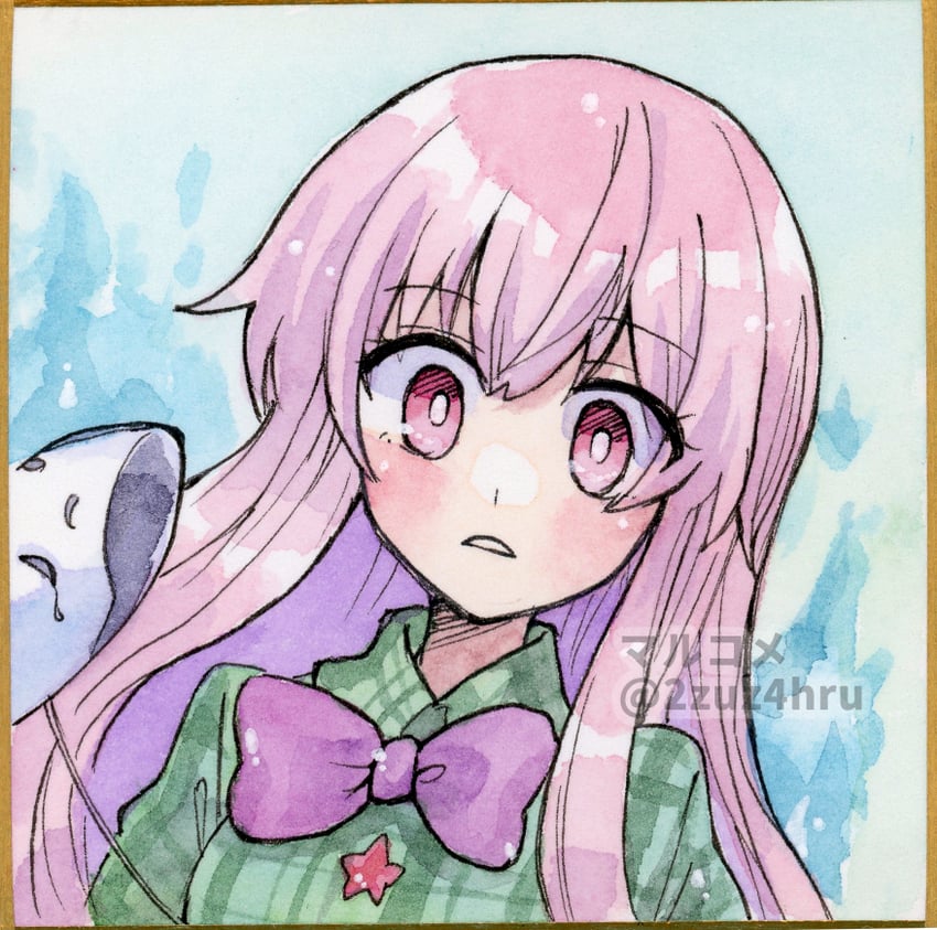 hata no kokoro (touhou) drawn by 2zuz4hru