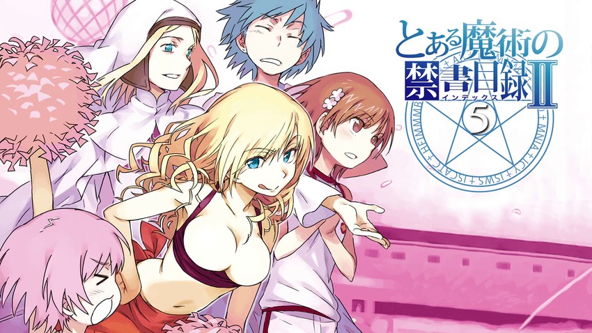 misaka mikoto, tsukuyomi komoe, oriana thomason, aogami pierce, and ridovia lorenzetti (toaru majutsu no index and 1 more) drawn by haimura_kiyotaka