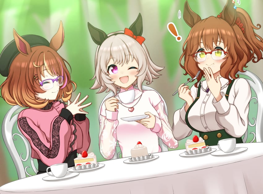 curren chan, aston machan, and north flight (umamusume) drawn by hokutoro64