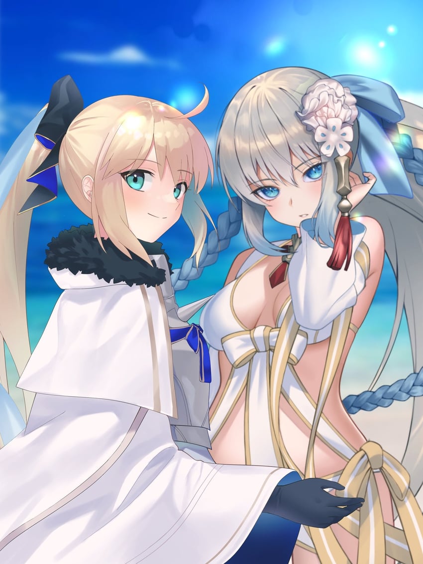 morgan le fay and aesc (fate and 1 more) drawn by l4st_resort