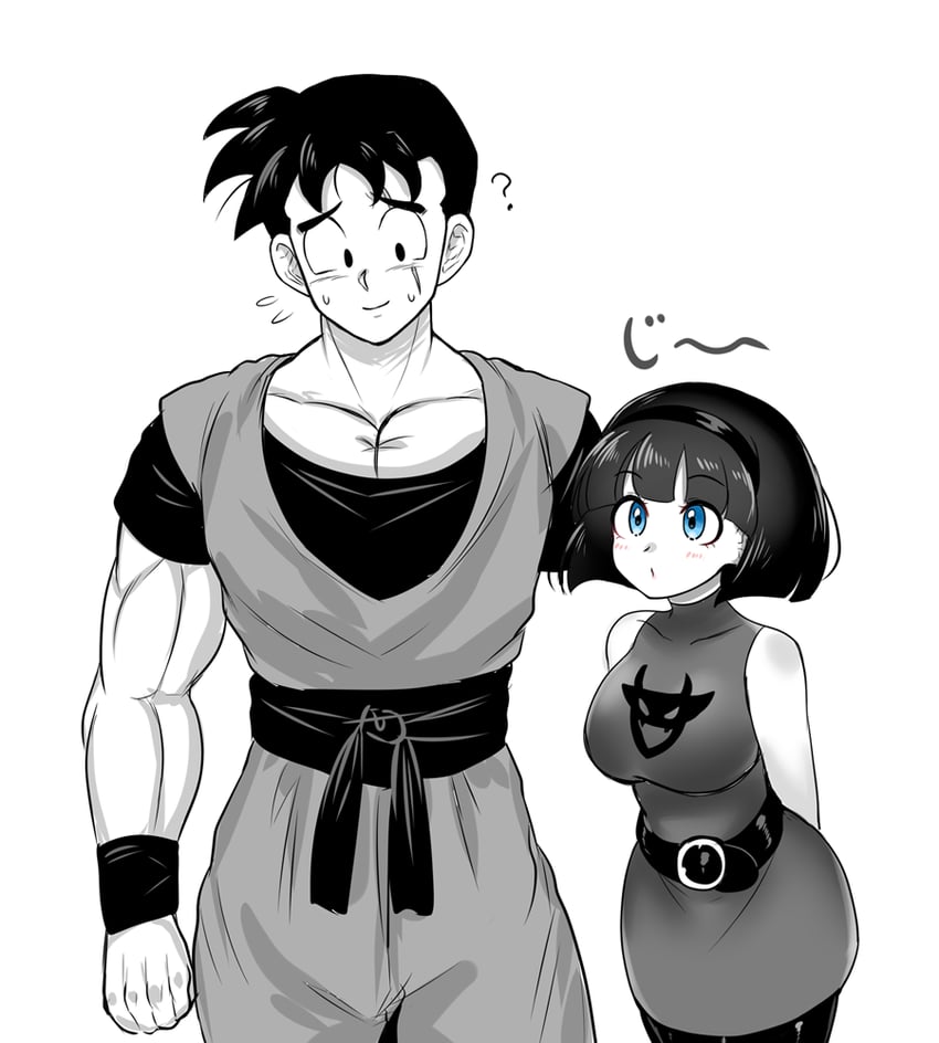 son gohan and videl (dragon ball and 2 more) drawn by einohire0085