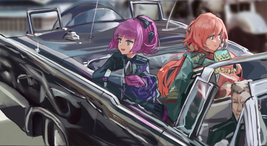 carcano m1891, carcano m91/38, yegor, john f. kennedy, and john connally (girls' frontline) drawn by sawkm