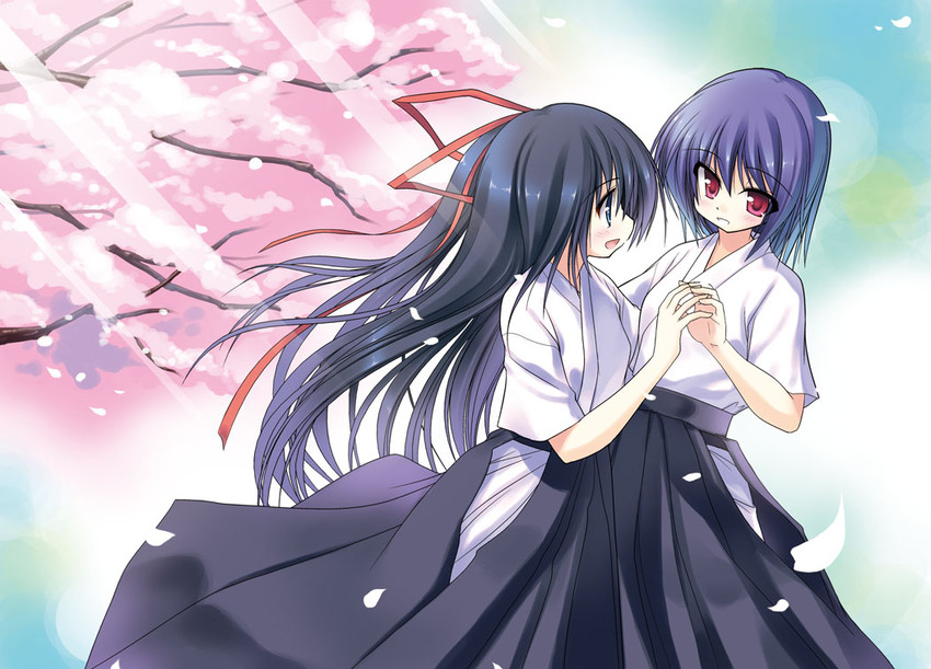 hokaze minatsu and hayama akiho (rakka ryuusui) drawn by sanada_ikki