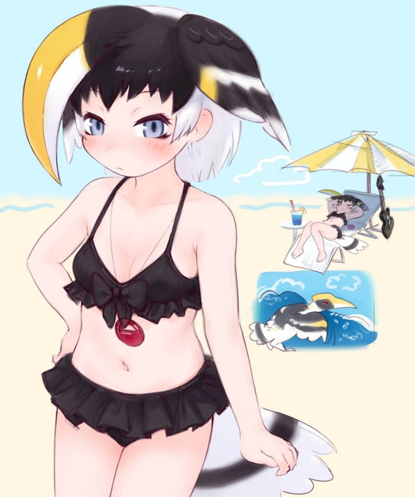 great hornbill (kemono friends and 1 more) drawn by mitsuamischeme