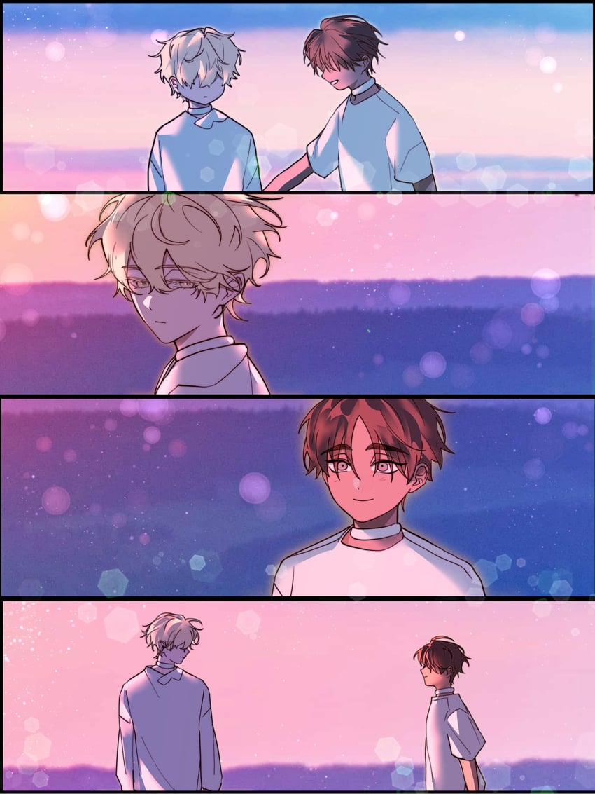 luka and hyunwoo (alien stage) drawn by lacyshu