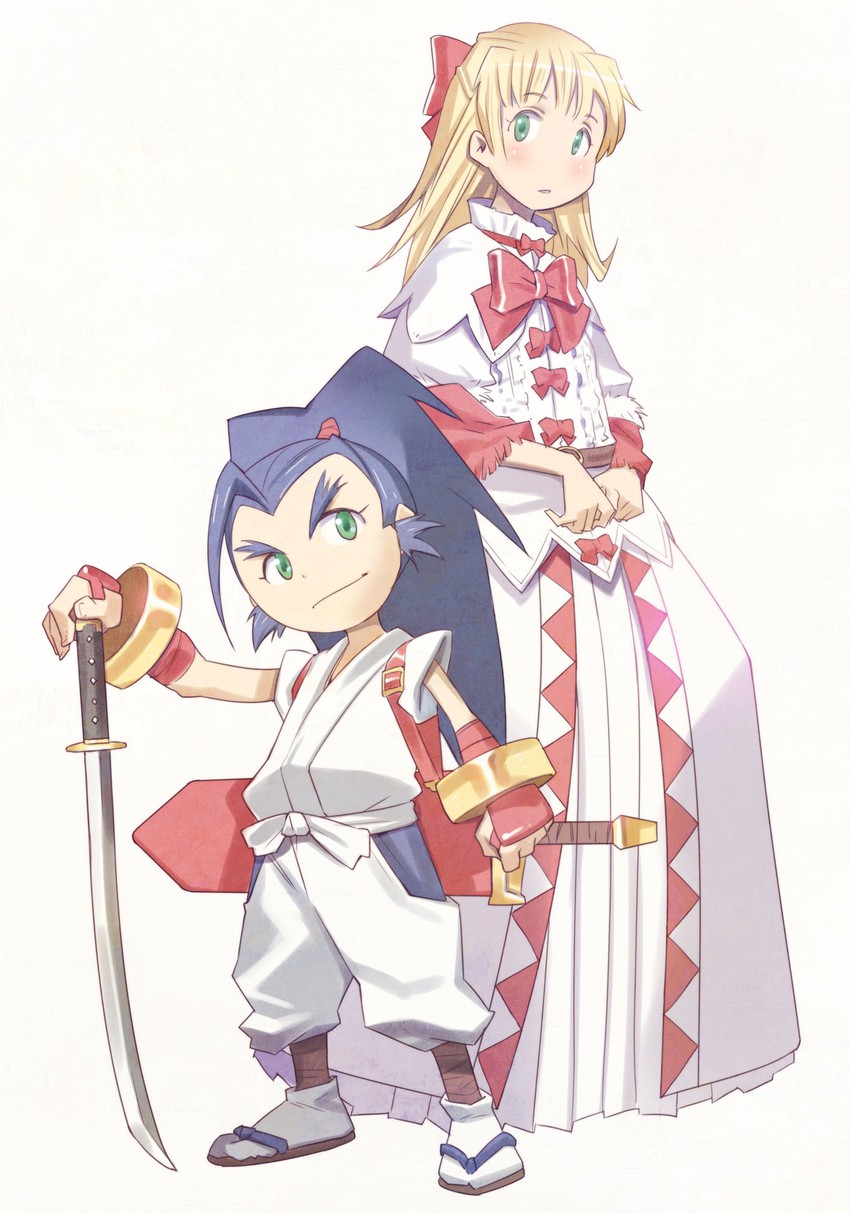 musashi and princess fillet (brave fencer musashiden) drawn by ogata_kouji