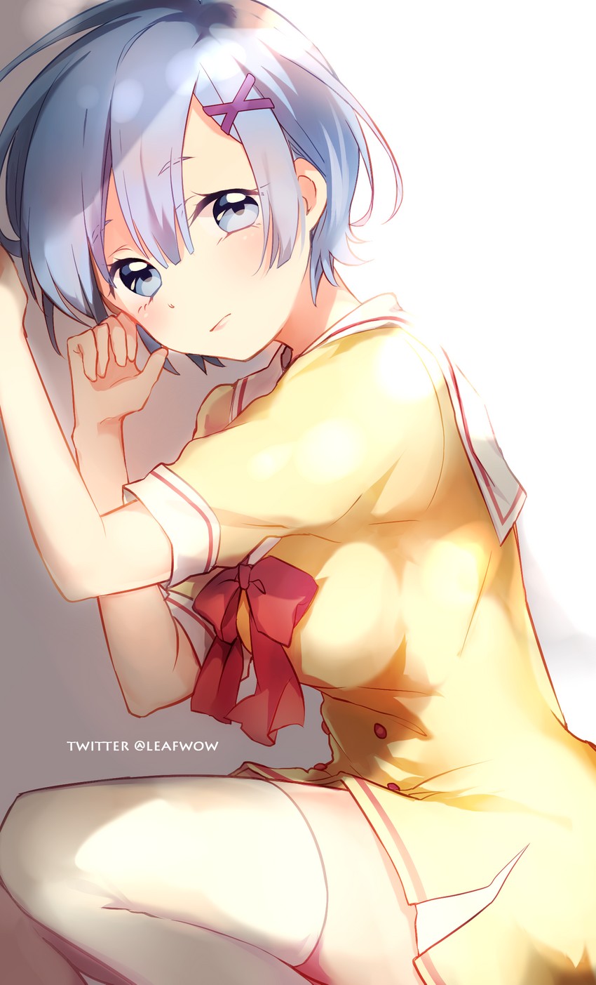 rem (re:zero kara hajimeru isekai seikatsu) drawn by leafwow