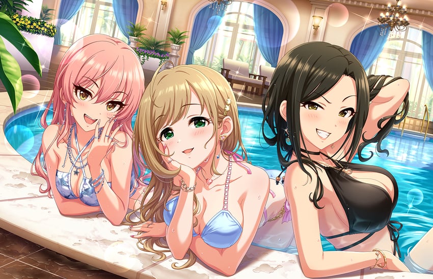 jougasaki mika, mukai takumi, and sato shin (idolmaster and 2 more)