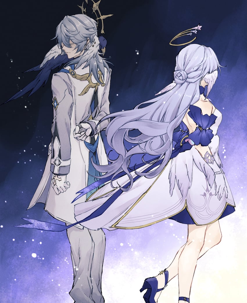 robin and sunday (honkai and 1 more) drawn by j30_gn
