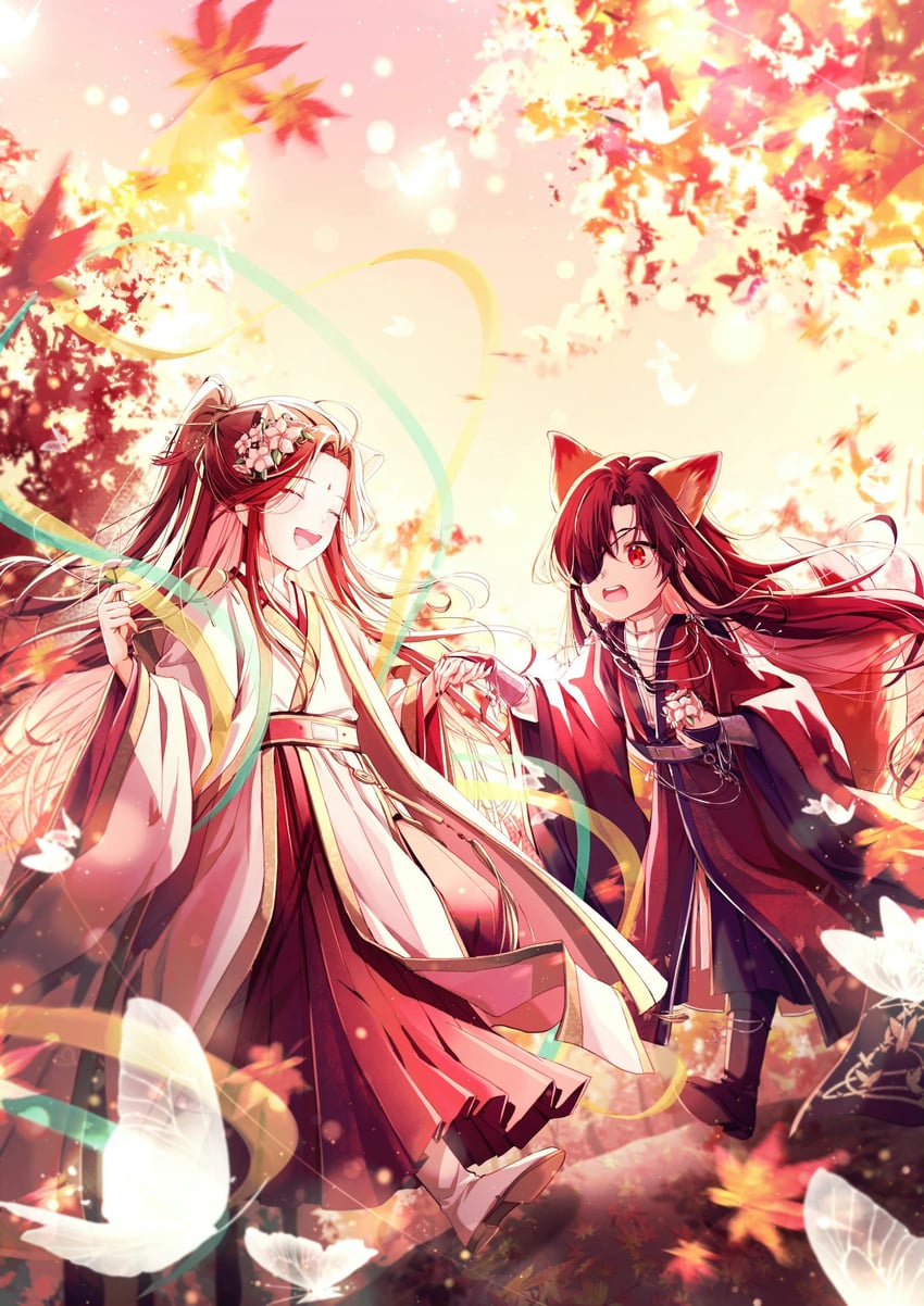 xie lian and hua cheng (tianguan cifu) drawn by kumomo_36
