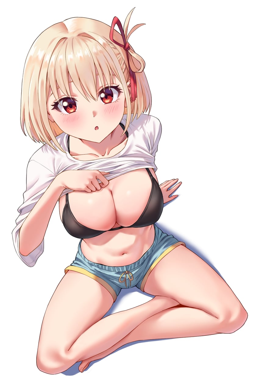nishikigi chisato (lycoris recoil) drawn by kadokadokado