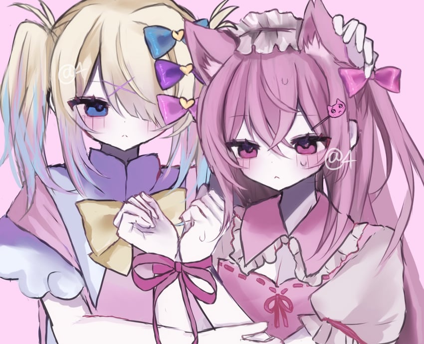 chouzetsusaikawa tenshi-chan, ame-chan, pien cat, and chou ame-chan (needy girl overdose) drawn by 4_(nn_1_zo)