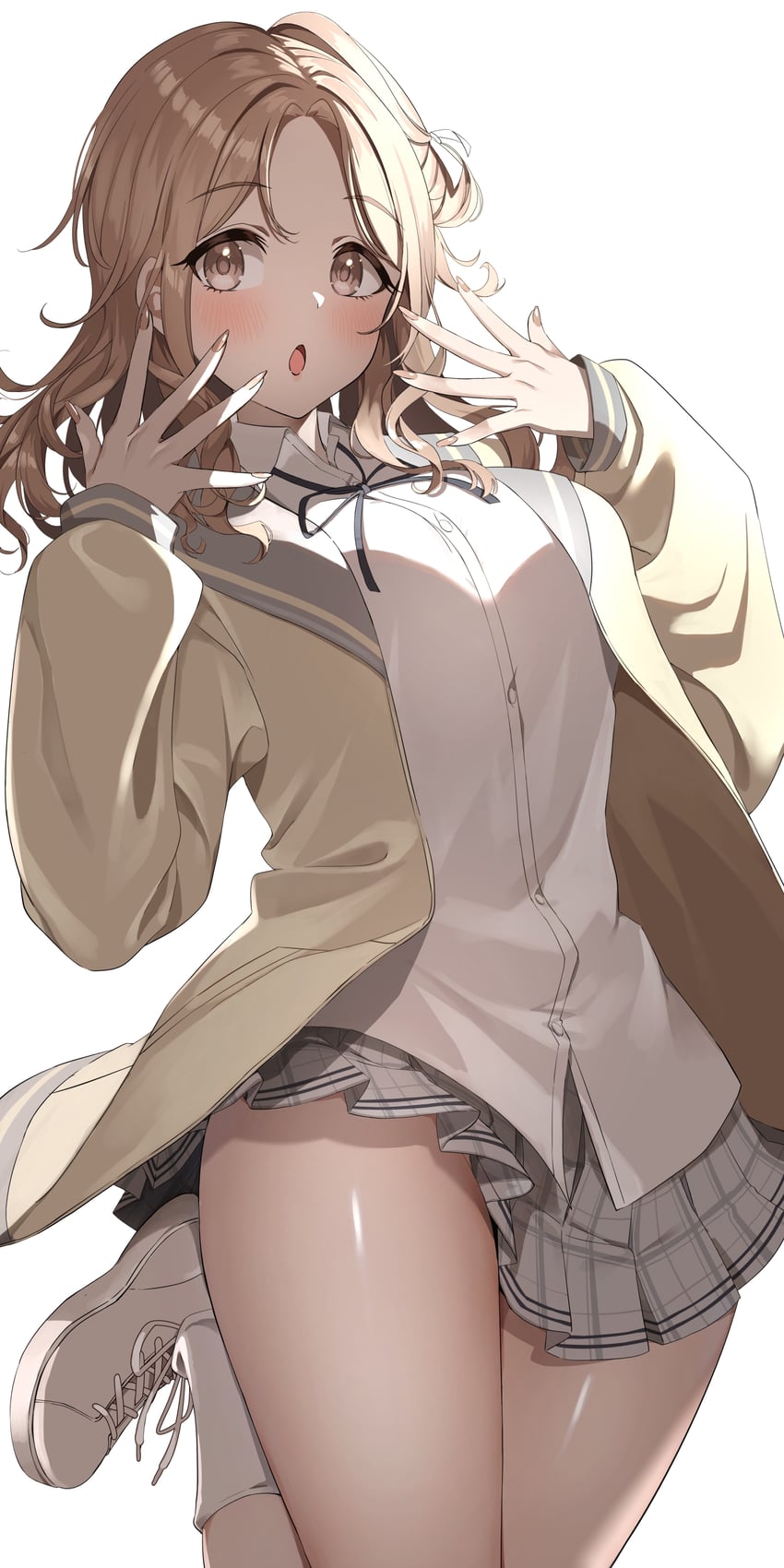 ichikawa hinana (idolmaster and 1 more) drawn by gawawawa