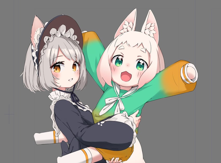 undone kittens and kon (vrchat) drawn by hop_step_jan