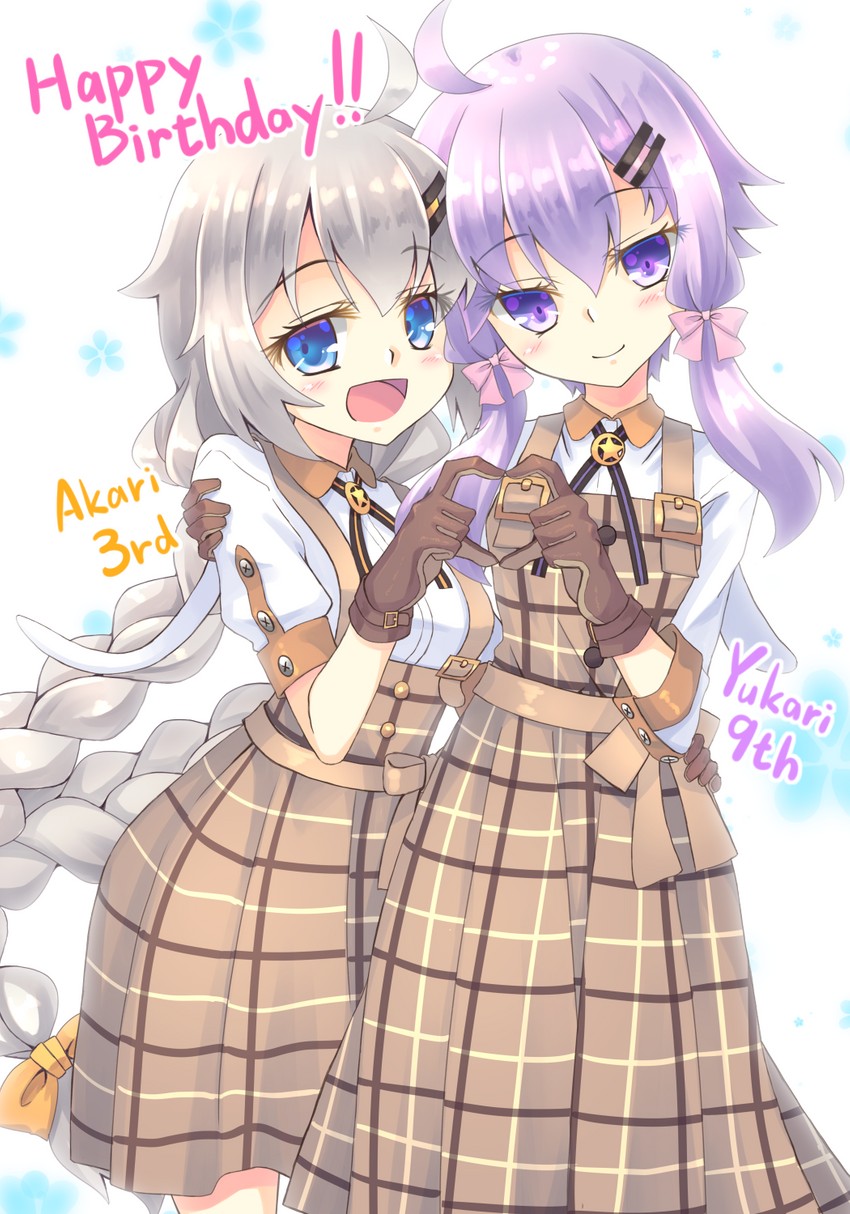 yuzuki yukari and kizuna akari (vocaloid and 1 more) drawn by sumikaze