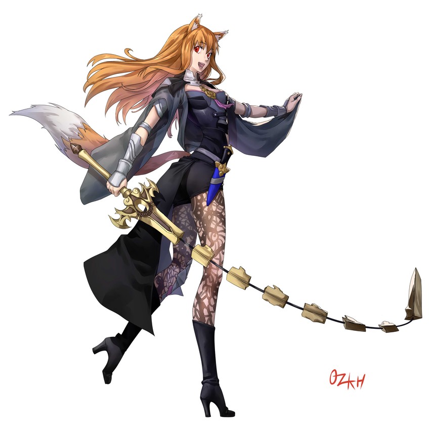 female byleth and holo (fire emblem and 2 more) drawn by ozkh