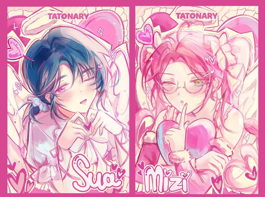 sua and mizi (alien stage) drawn by tatonxry