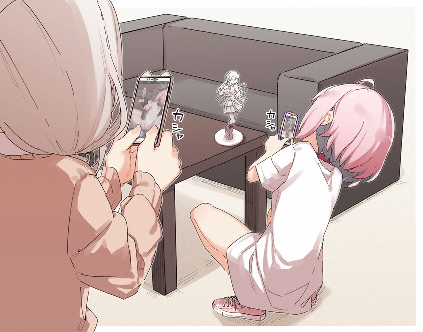 yumemi riamu and hisakawa nagi (idolmaster and 1 more) drawn by yukie_(kusaka_shi)