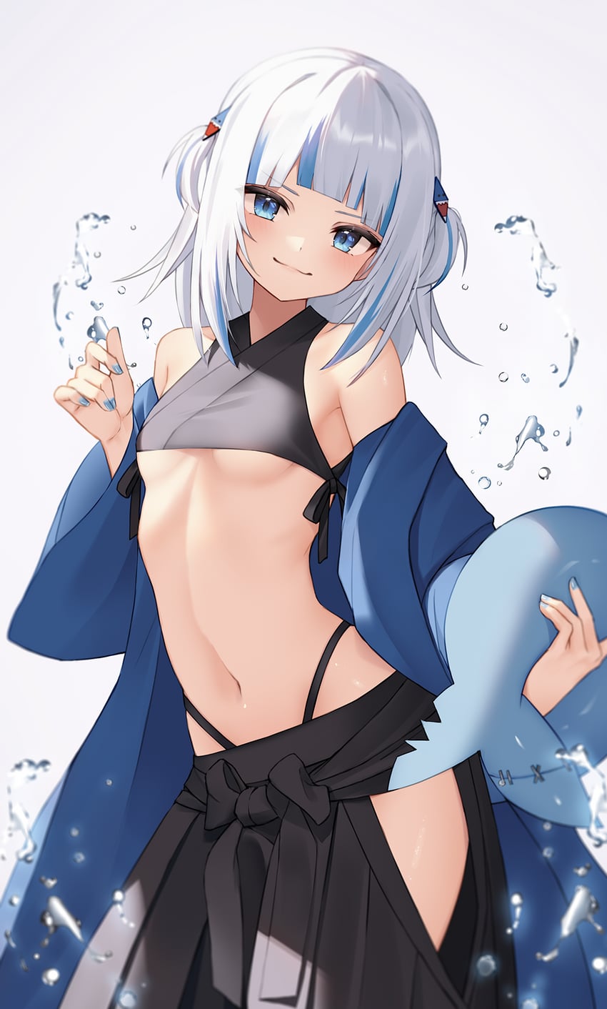 gawr gura (hololive and 1 more) drawn by thomas_8000
