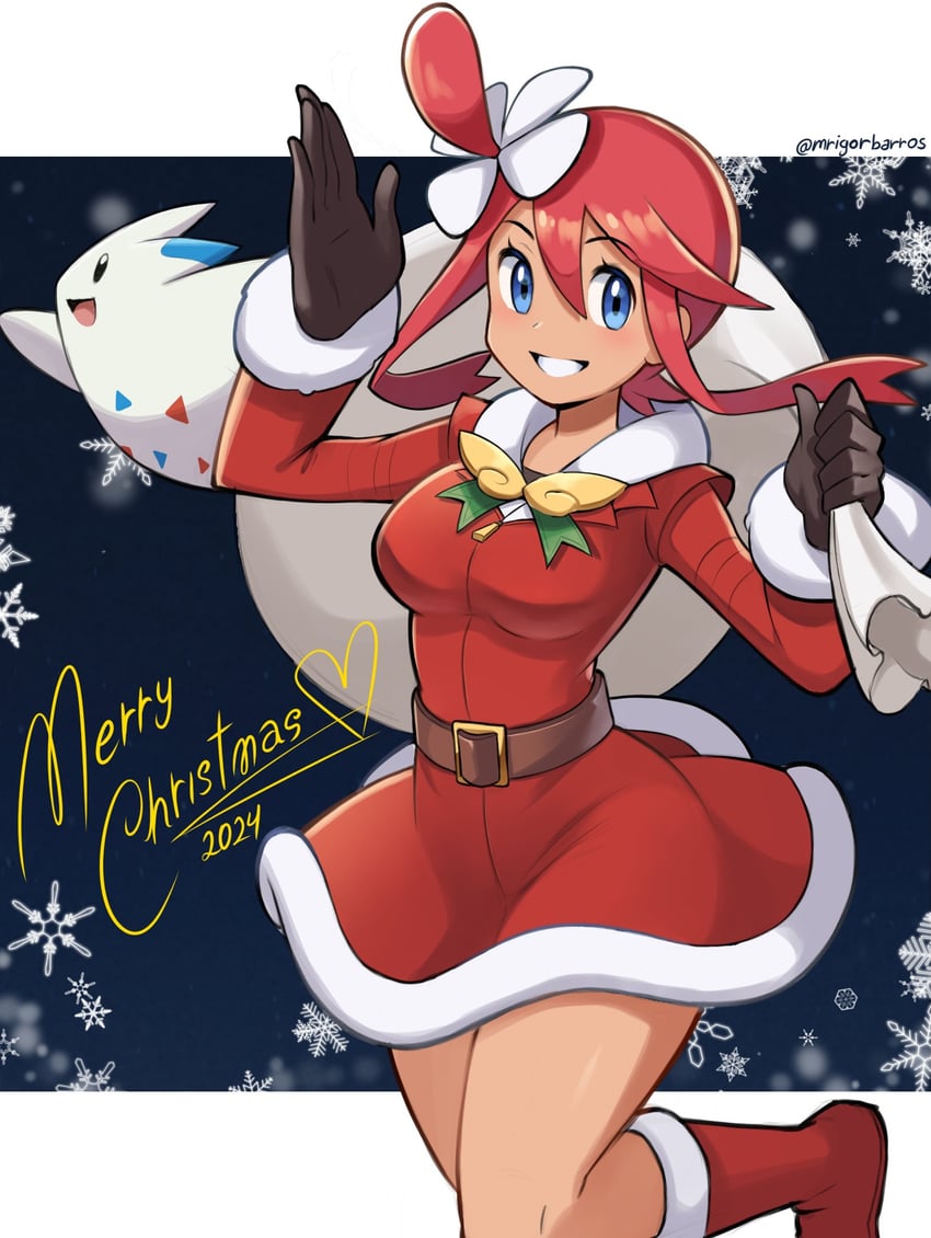 togekiss and skyla (pokemon and 1 more) drawn by mr.thunderigor