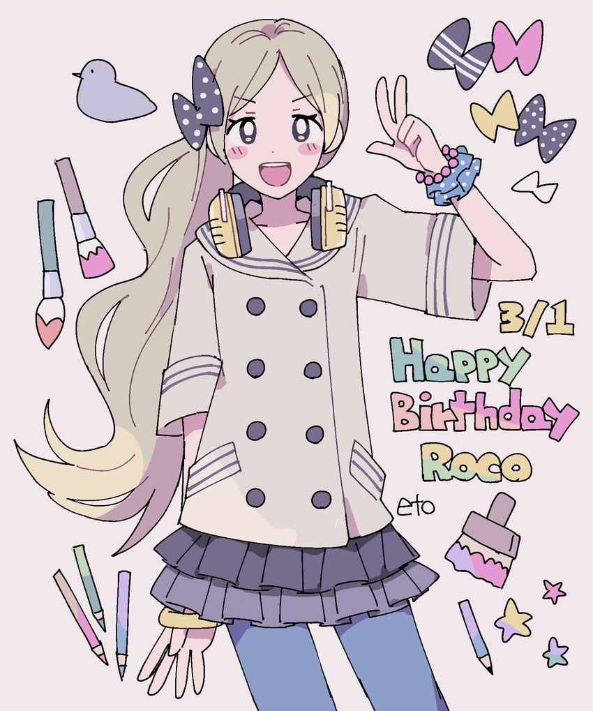 handa roco (idolmaster and 2 more) drawn by remoooon