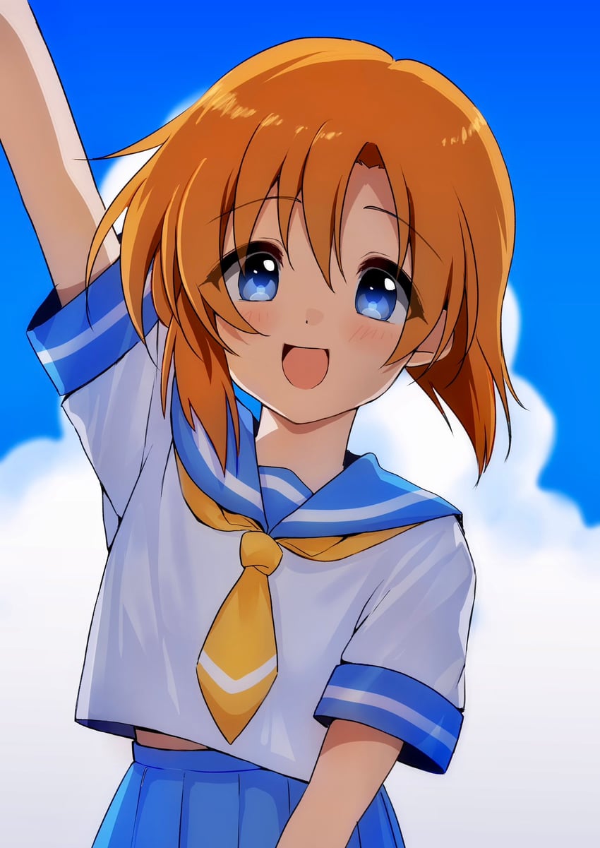 ryuuguu rena (higurashi no naku koro ni) drawn by poyadevil