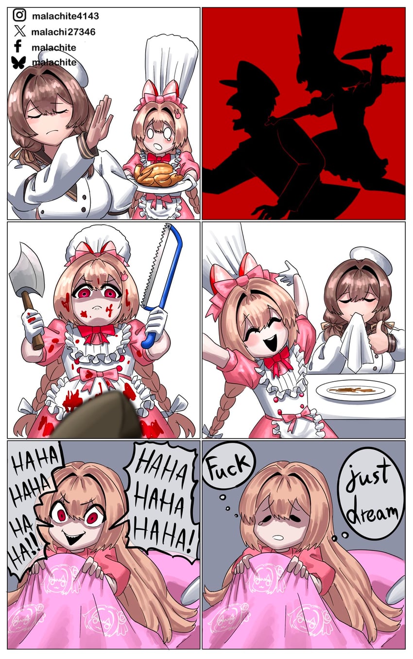 commander, doro, bready, and crust (goddess of victory: nikke) drawn by malachite_27346
