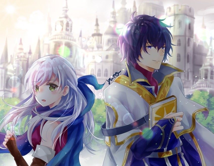 micaiah and pelleas (fire emblem and 1 more) drawn by yuyu_(spika)