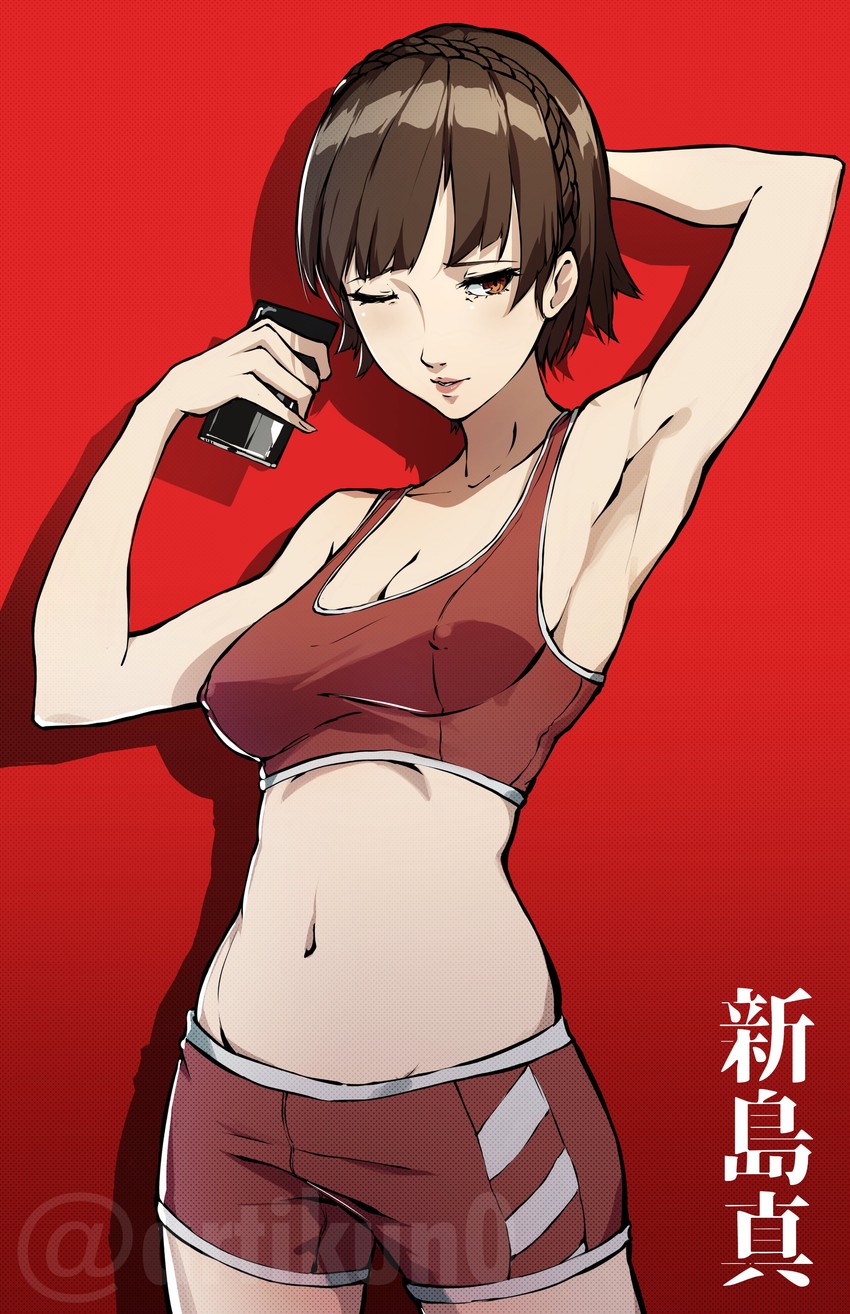 niijima makoto (persona and 1 more) drawn by kuno_(runkunochan)